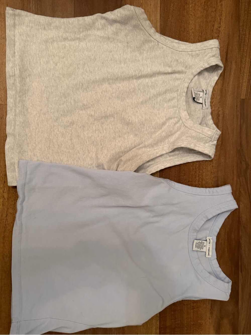 Basic Tank Top - Light Blue & Heather Gray